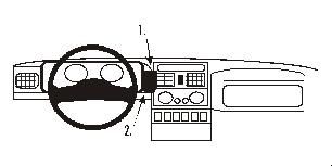 ProClip Monteringsbygel Renault Espace 91-96 i gruppen Bilstereo / Hvad passer i min bil / Renault / Espace hos BRL Electronics (240RENESP91PROC)