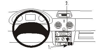 ProClip Monteringsbygel Renault Kangoo 03-07 i gruppen Bilstereo / Hvad passer i min bil / Renault / Kangoo hos BRL Electronics (240RENKAN03PROC)