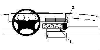 ProClip Monteringsbygel Renault Safrane 93-01 i gruppen Bilstereo / Hvad passer i min bil / Renault / Safrane hos BRL Electronics (240RENSAF93PROC)