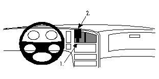 ProClip Monteringsbygel Saab 9000 85-98 i gruppen Bilstereo / Hvad passer i min bil / SAAB / 9000 / 9000 1992-1998 hos BRL Electronics (240SAAB9000PROCL)