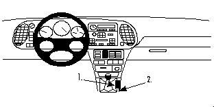 ProClip Monteringsbygel Saab 9-3 98-02 i gruppen Bilstereo / Hvad passer i min bil / SAAB / 9-3 2008-2015 / 9-3 OG 1998-2002 / Andet 9-3 OG 1998-2002 hos BRL Electronics (240SAAB938PROCLIP)