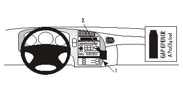 ProClip Monteringsbygel Saab 9-5 06-10 i gruppen Bilstereo / Hvad passer i min bil / SAAB / 9-5 1998-2005 / 9-5 OG 1997-2005 / Andet Övrigt 9-5 OG 1997-2005 hos BRL Electronics (240SAAB956PROCLIP)