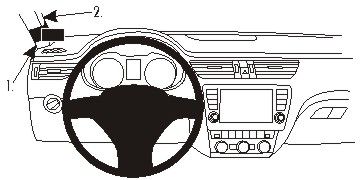 ProClip Monteringsbygel Skoda Octavia 13-15 i gruppen Bilstereo / Hvad passer i min bil / Skoda / Skoda Octavia / Skoda Octavia 2009-2012 hos BRL Electronics (240SKOOCT13PROC)