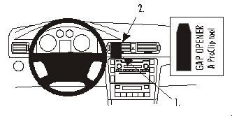 ProClib Monteringsbygel Skoda Superb 02-08 i gruppen Bilstereo / Hvad passer i min bil / Skoda / Skoda Superb / Skoda Superb 2008-2015 hos BRL Electronics (240SKOSUP02PROC)