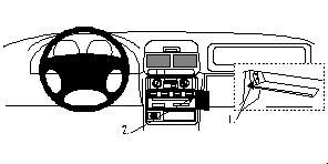 ProClip Monteringsbygel Subaru Forester 98-02/Subaru Impreza 98-00 i gruppen Bilstereo / Hvad passer i min bil / Subaru / Impreza hos BRL Electronics (240SUBFOR98PROC)