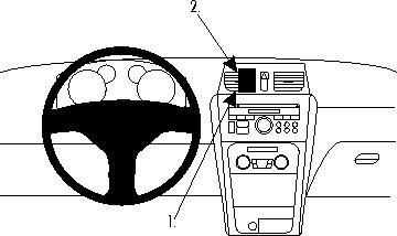 ProClip Monteringsbygel Suzuki SX4 11-15 i gruppen Bilstereo / Hvad passer i min bil / Fiat / Sedici hos BRL Electronics (240SUZSX407PROC)