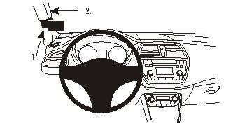 ProClip Monteringsbygel Suzuki SX4 S-Cross 14-15 i gruppen Bilstereo / Hvad passer i min bil / Suzuki hos BRL Electronics (240SUZSX4S14PROC)