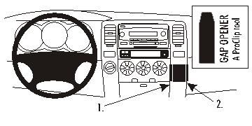 ProClip Monteringsbygel Toyota 4-Runner 03-09 i gruppen Bilstereo / Hvad passer i min bil / Toyota / 4-Runner / 4-Runner 2003-2009 hos BRL Electronics (240TOY4RUN03PROC)