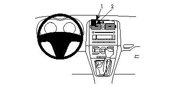 ProClip Monteringsbygel Toyota Auris 07-12 i gruppen Bilstereo / Hvad passer i min bil / Toyota / Auris / Auris 2006-2012 hos BRL Electronics (240TOYAUR07PROC)