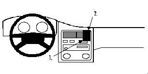 ProClip Monteringsbygel Toyota Carina 92-00 i gruppen Bilstereo / Hvad passer i min bil / Toyota / Carina / Carina 1992-1997 hos BRL Electronics (240TOYCAR92PROC)