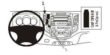 ProClip Monteringsbygel Toyota HiLux 06-11 i gruppen Bilstereo / Hvad passer i min bil / Toyota / Hilux / Hilux 2005-2015 hos BRL Electronics (240TOYHILU06PROC)