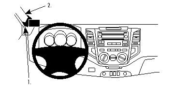 ProClip Monteringsbygel Toyota HiLux 12-15 i gruppen Bilstereo / Hvad passer i min bil / Toyota / Hilux / Hilux 2005-2015 hos BRL Electronics (240TOYHILU12PROC)