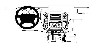 ProClip Monteringsbygel Toyota LandCruiser 100 98-01 i gruppen Bilstereo / Hvad passer i min bil / Toyota / Landcruiser / Landcruiser 1996-2008 hos BRL Electronics (240TOYLAN1098PRO)