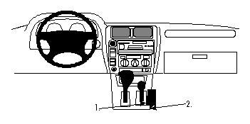 ProClip Monteringsbygel Toyota LandCruiser 90 97-02 i gruppen Bilstereo / Hvad passer i min bil / Toyota / Landcruiser / Landcruiser 1996-2008 hos BRL Electronics (240TOYLAN9097PRO)