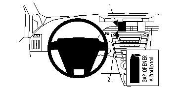 ProClip Monteringsbygel Toyota Prius 10-15 i gruppen Bilstereo / Hvad passer i min bil / Toyota / Prius / Prius 2010-2015 hos BRL Electronics (240TOYPRI10PROC)