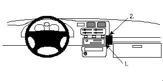 ProClip Monteringsbygel Toyota RAV 4 94-00 i gruppen Bilstereo / Hvad passer i min bil / Toyota / RAV4 / RAV4 1994-2000 hos BRL Electronics (240TOYRAV94PROC)