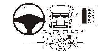 ProClip Monteringsbygel Toyota Yaris 06-11 i gruppen Bilstereo / Hvad passer i min bil / Toyota / Yaris / Yaris 2006-2011 hos BRL Electronics (240TOYYAR06PROC)