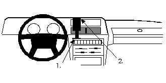 ProClip Monteringsbygel Volvo 240 81-97 i gruppen Bilstereo / Hvad passer i min bil / Volvo / Volvo 240 / Volvo 240 1974-1993 hos BRL Electronics (240VOL24081PROCL)