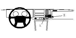 ProClip Monteringsbygel Volvo 440/460 89-96 i gruppen Bilstereo / Hvad passer i min bil / Volvo / Volvo 440/460/480 hos BRL Electronics (240VOL440460PROC)