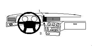 ProClip Monteringsbygel Volvo 740 82-90 i gruppen Bilstereo / Hvad passer i min bil / Volvo / Volvo 940/960 / Volvo 940/960 1991-1998 hos BRL Electronics (240VOL74082PROC)