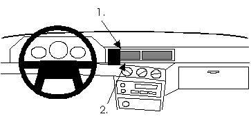 ProClip Monteringsbygel Volvo 740/940 91-98 i gruppen Bilstereo / Hvad passer i min bil / Volvo / Volvo 940/960 / Volvo 940/960 1991-1998 hos BRL Electronics (240VOL74094091PR)