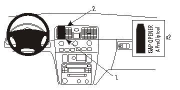 ProClip Monteringsbygel Volvo S40/V40 01-03 i gruppen Bilstereo / Hvad passer i min bil / Volvo / Volvo V40 / Volvo V40 1996-2000 hos BRL Electronics (240VOLS4001PROCL)