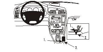 ProClip Monteringsbygel Volvo S60 00-04 i gruppen Bilstereo / Hvad passer i min bil / Volvo / Volvo S60 / Volvo S60 2001-2004 hos BRL Electronics (240VOLS6000PROCL)