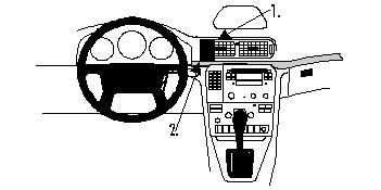 ProClip Monteringsbygel Volvo S80 99-06 i gruppen Bilstereo / Hvad passer i min bil / Volvo / Volvo S80 / Volvo S80 1999-2006 hos BRL Electronics (240VOLS8099PROCL)