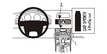 ProClip Monteringsbygel Volvo XC90 02-14 i gruppen Bilstereo / Hvad passer i min bil / Volvo / Volvo XC90 / Volvo XC90 2003-2014 hos BRL Electronics (240VOLXC9002PROC)