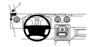 ProClip Monteringsbygel Volkswagen Caddy 04-15 i gruppen Bilstereo / Hvad passer i min bil / Volkswagen / Caddy / Caddy Mk3 2004-2015 / Övrigt Caddy Mk3 2004-2015 hos BRL Electronics (240VWCAD04PROC)