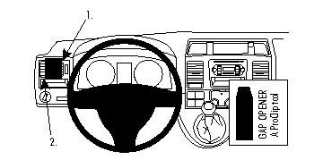 ProClip Monteringsbygel Volkswagen Caravelle 10-15 i gruppen Bilstereo / Hvad passer i min bil / Volkswagen / Transporter / Transporter T5.1 2010-2015 / Øvrigt Transporter T5.1 2010-2015 hos BRL Electronics (240VWCAR10PROC)