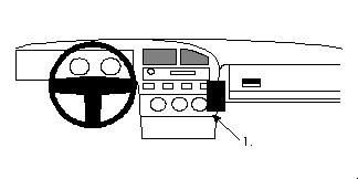 ProClip Monteringsbygel Volkswagen Corrado 89-93 i gruppen Bilstereo / Hvad passer i min bil / Volkswagen / Corrado / Corrado 1988-1996 hos BRL Electronics (240VWCOR89PROC)