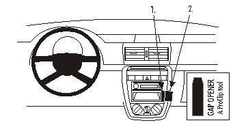 ProClip Monteringsbygel Volkswagen Fox 05-11 i gruppen Bilstereo / Hvad passer i min bil / Volkswagen / Fox / Fox 2010- hos BRL Electronics (240VWFOX05PROC)