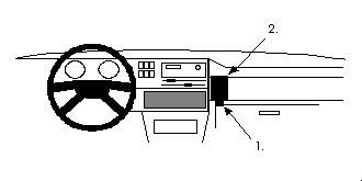 ProClip Monteringsbygel Volkswagen Golf II 84-91 i gruppen Bilstereo / Hvad passer i min bil / Volkswagen / Golf / Golf Mk2 1984-1991 / Øvrigt Golf Mk2 1984-1991 hos BRL Electronics (240VWGOLII84PROC)