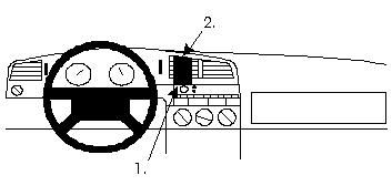 ProClip Monteringsbygel Volkswagen Passat 94-96 i gruppen Bilstereo / Hvad passer i min bil / Volkswagen / Passat / Passat B4 1994-1997 / Övrigt Passat B4 1994-1997 hos BRL Electronics (240VWPAS94PROCL)