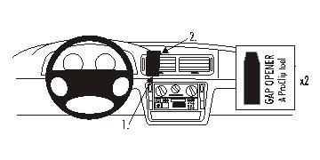 ProClip Monteringsbygel Volkswagen Passat 97-05 i gruppen Bilstereo / Hvad passer i min bil / Volkswagen / Passat / Passat B5 1997-2005 / Övrigt Passat B5 1997-2005 hos BRL Electronics (240VWPAS97PROCL)