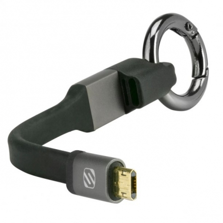 Scosche Clip-on, nyckelring laddningskabel Micro USB i gruppen Bilstereo / Smartphone i bilen / Tilbehør til mobiltelefonen hos BRL Electronics (242EZCS)