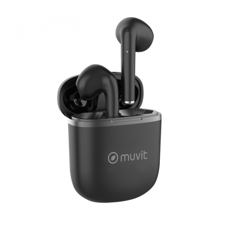 Muvit Pure trådlösa in-ear hörlurar, svart i gruppen Hjemmestereo / Hovedtelefoner / In-Ear hos BRL Electronics (261MCTWS3244)