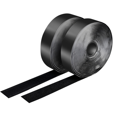 LogiLink Selvklæbende velcrobånd 25 mm x 5 m, sort i gruppen Nyheder hos BRL (262KAB0080)
