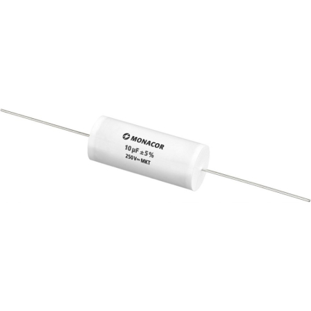 Monacor MKTA-100 MKT-foliekondensator, 10 µF, 250 V i gruppen Hjemmestereo / Tilbehør / Komponenter hos BRL (290MKTA100)