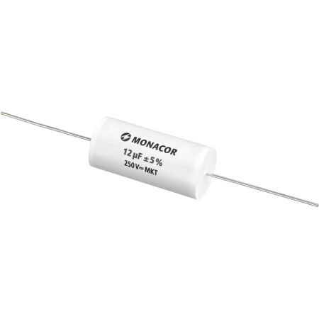 Monacor MKTA-120 MKT-foliekondensator, 12 µF, 250 V i gruppen Hjemmestereo / Tilbehør / Komponenter hos BRL (290MKTA120)