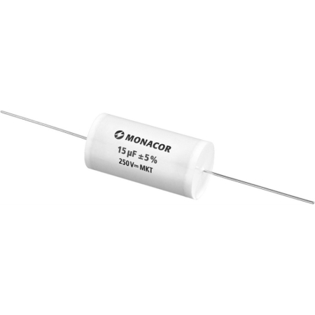 Monacor MKTA-150 MKT-foliekondensator, 15 µF, 250 V i gruppen Hjemmestereo / Tilbehør / Komponenter hos BRL (290MKTA150)