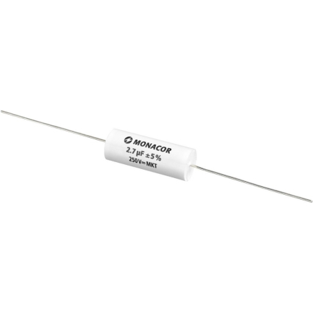 Monacor MKTA-27 MKT-film-kondensator, 2.7 µF, 250 V i gruppen Hjemmestereo / Tilbehør / Komponenter hos BRL (290MKTA27)