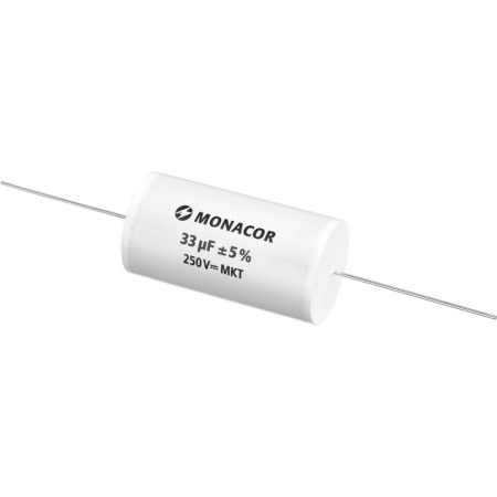 Monacor MKTA-330 MKT-foliekondensator, 33 µF, 250 V i gruppen Hjemmestereo / Tilbehør / Komponenter hos BRL (290MKTA330)