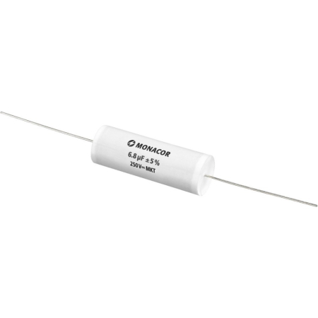 Monacor MKTA-68 MKT-foliekondensator, 6.8 µF, 250 V i gruppen Hjemmestereo / Tilbehør / Komponenter hos BRL (290MKTA68)