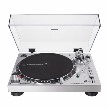 Audio Technica AT-LP120XUSB skivspelare, silver i gruppen Nyheder hos BRL (292ATLP120XUSBS)