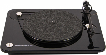 Elipson Chroma 400 pladespiller med OM10, pianolak sort i gruppen Hjemmestereo / Hifi / Pladespiller hos BRL (303C400BK)