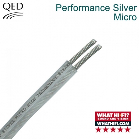 Qed Performance Silver Micro i gruppen Hjemmestereo / Kabler / Højttalerkabel hos BRL Electronics (400CQSM100)