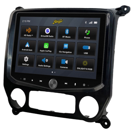 Stinger HORIZON10 iX210E-GM1, 10-tommers bilstereo til Chevrolet Silverado/GMC Sierra 2014-2019 i gruppen Bilstereo / Hvad passer i min bil / GMC / Sierra hos BRL (400IX210EGM1)