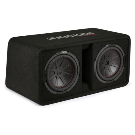 Kicker CompR DCWR102, 2 x 10 tommer baskasse, 2 ohm i gruppen Bilstereo / Bas / Passiv subwoofer hos BRL (41048DCWR102)